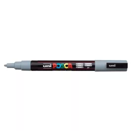   Dekormarker, 0,9-1,3 mm, UNI "Posca PC-3M", szürke