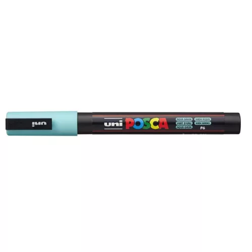 Dekormarker, 0,9-1,3 mm, UNI "Posca PC-3M", tengerzöld