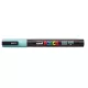 Dekormarker, 0,9-1,3 mm, UNI "Posca PC-3M", tengerzöld