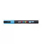 Dekormarker, 0,9-1,3 mm, UNI "Posca PC-3M", világoskék