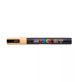   Dekormarker, 0,9-1,3 mm, UNI "Posca PC-3M", világos narancssárga