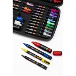 Dekormarker-készlet, táskában, UNI "Posca", 40 darabos