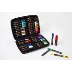 Dekormarker-készlet, táskában, UNI "Posca", 40 darabos