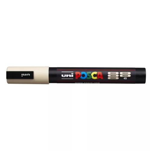 Dekormarker, 1,8-2,5 mm, UNI "Posca PC-5M", bézs
