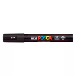 Dekormarker, 1,8-2,5 mm, UNI "Posca PC-5M", fekete