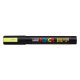 Dekormarker, 1,8-2,5 mm, UNI "Posca PC-5M", fluor sárga