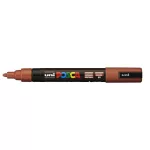 Dekormarker, 1,8-2,5 mm, UNI "Posca PC-5M", gesztenyebarna