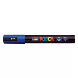 Dekormarker, 1,8-2,5 mm, UNI "Posca PC-5M", kék