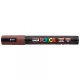 Dekormarker, 1,8-2,5 mm, UNI "Posca PC-5M", kakaó barna