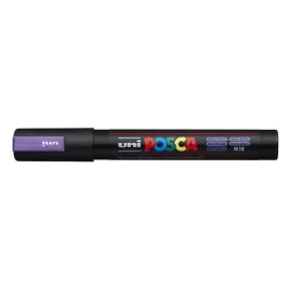   Dekormarker, 1,8-2,5 mm, UNI "Posca PC-5M", metállila