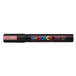   Dekormarker, 1,8-2,5 mm, UNI "Posca PC-5M", metálpiros