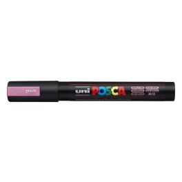   Dekormarker, 1,8-2,5 mm, UNI "Posca PC-5M", metálrózsaszín