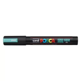   Dekormarker, 1,8-2,5 mm, UNI "Posca PC-5M", metálzöld