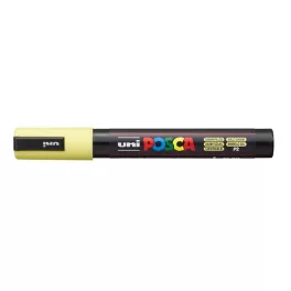   Dekormarker, 1,8-2,5 mm, UNI "Posca PC-5M", napsárga