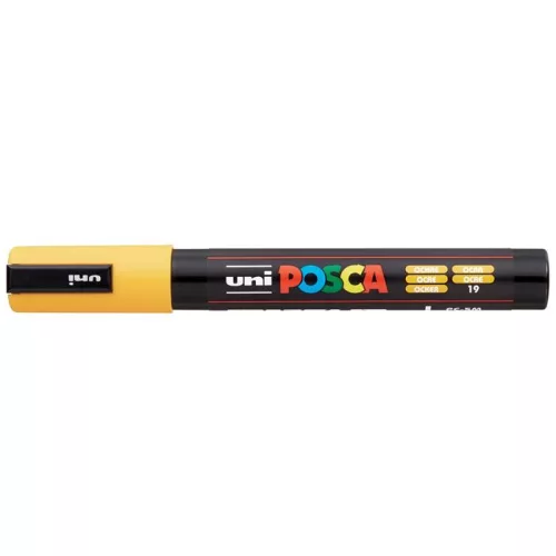 Dekormarker, 1,8-2,5 mm, UNI "Posca PC-5M", okker