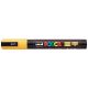 Dekormarker, 1,8-2,5 mm, UNI "Posca PC-5M", okker