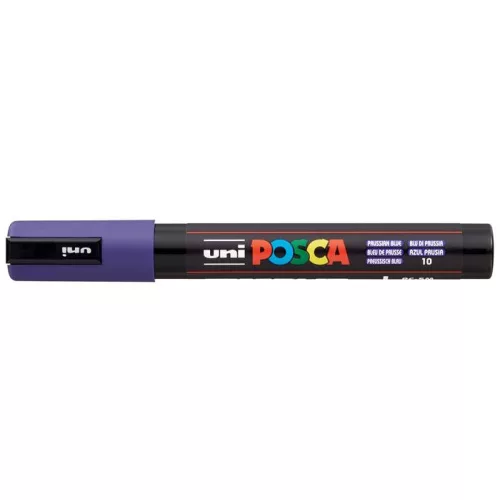 Dekormarker, 1,8-2,5 mm, UNI "Posca PC-5M", porosz kék