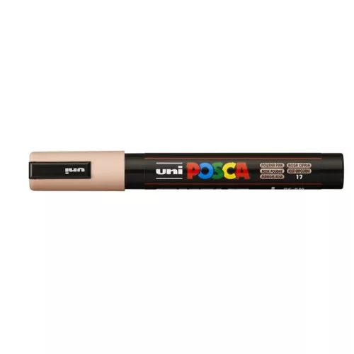 Dekormarker, 1,8-2,5 mm, UNI "Posca PC-5M", púder rózsaszín