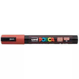   Dekormarker, 1,8-2,5 mm, UNI "Posca PC-5M", rubin vörös