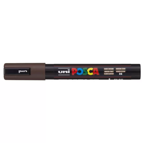 Dekormarker, 1,8-2,5 mm, UNI "Posca PC-5M", sötétbarna