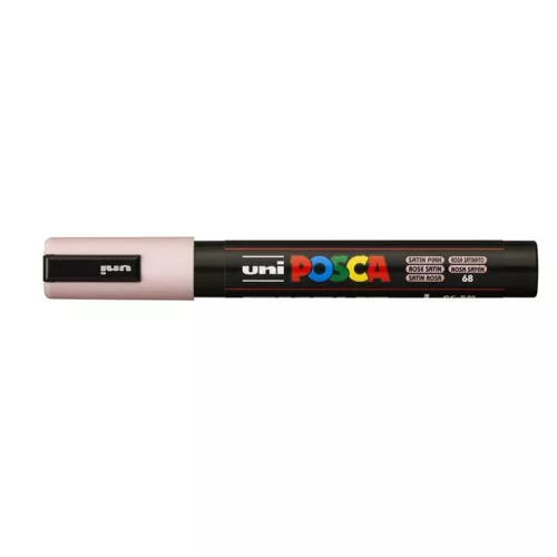 Dekormarker, 1,8-2,5 mm, UNI "Posca PC-5M", szatén rózsaszín