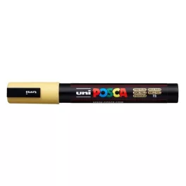   Dekormarker, 1,8-2,5 mm, UNI "Posca PC-5M", szalmasárga