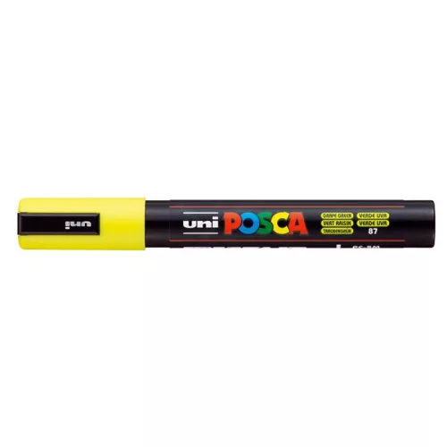 Dekormarker, 1,8-2,5 mm, UNI "Posca PC-5M", szőlőzöld