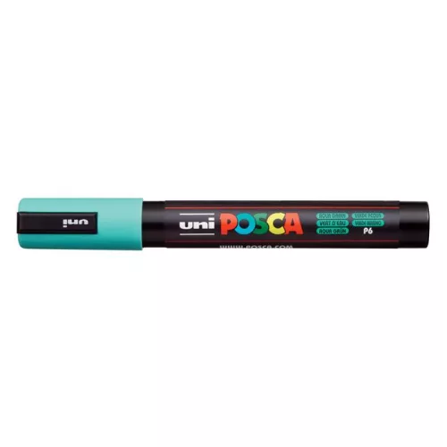 Dekormarker, 1,8-2,5 mm, UNI "Posca PC-5M", tengerzöld