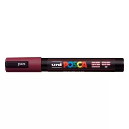   Dekormarker, 1,8-2,5 mm, UNI "Posca PC-5M", vörösbor