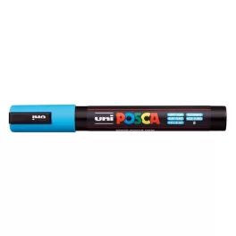   Dekormarker, 1,8-2,5 mm, UNI "Posca PC-5M", világoskék