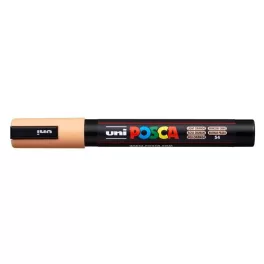   Dekormarker, 1,8-2,5 mm, UNI "Posca PC-5M", világos narancssárga