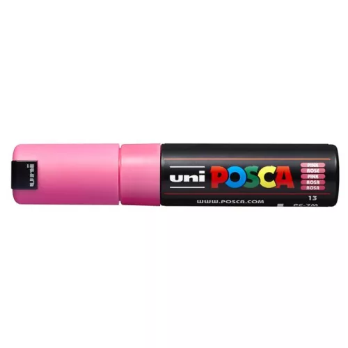 Dekormarker, 4,5-5,5 mm, UNI "Posca PC-7M", rózsaszín