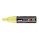 Dekormarker, 8 mm, vágott, UNI "Posca PC-8K", sárga