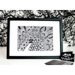 Rajzmarker, 0,2 mm, UNI PIN, fekete