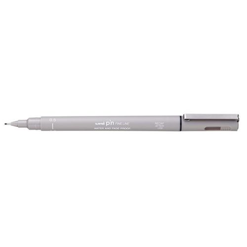 Rajzmarker, 0,5 mm, UNI PIN, világosszürke
