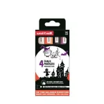 Krétamarker készlet, 1,8-2,5 mm, UNI "PWE-5M","Halloween", 4 különböző szín