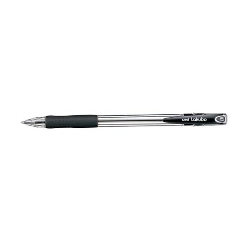 Golyóstoll, 0,3 mm, kupakos, UNI "SG-100 Lakubo", fekete