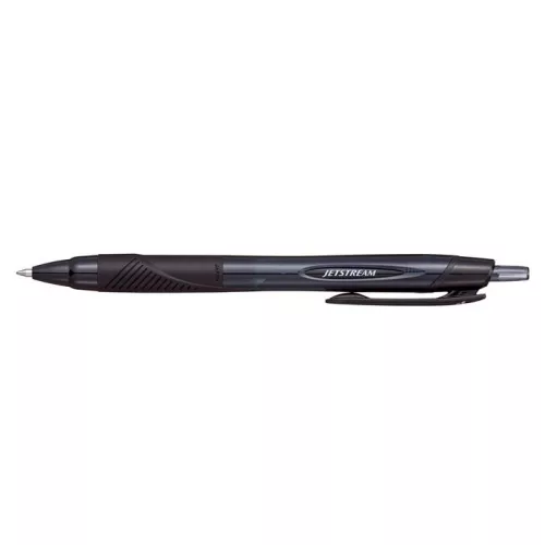 Golyóstoll, 0,35 mm, nyomógombos, fekete tolltest, UNI "SXN-157S Jetstream Sport Eco", fekete