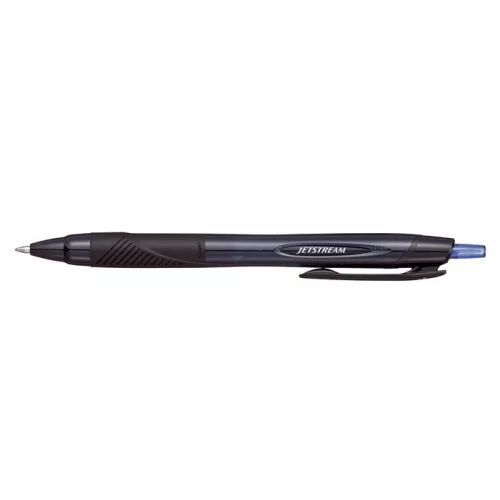 Golyóstoll, 0,35 mm, nyomógombos, fekete tolltest, UNI "SXN-157S Jetstream Sport Eco", kék