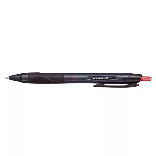 Golyóstoll, 0,35 mm, nyomógombos, fekete tolltest, UNI "SXN-157S Jetstream Sport Eco", piros