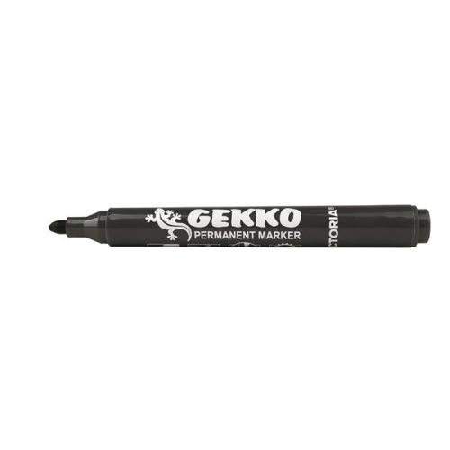 Alkoholos marker, 1-3 mm, kúpos, VICTORIA OFFICE, "Gekko", fekete