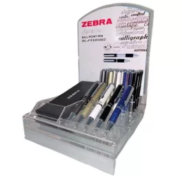   Golyóstoll display, 0,24 mm, teleszkópos, ZEBRA "SL-F1", kék