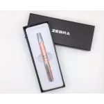 Golyóstoll, 0,24 mm, teleszkópos, rose gold színű tolltest, ZEBRA "SL-F1", kék