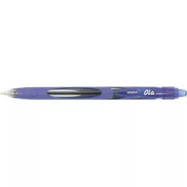   Golyóstoll, 0,27 mm, nyomógombos, ZEBRA "OLA", kék