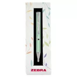  Golyóstoll, 0,24 mm, teleszkópos, pisztáciazöld tolltest, ZEBRA "SL-F1", kék