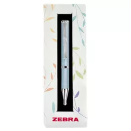   Golyóstoll, 0,24 mm, teleszkópos, babakék tolltest, ZEBRA "SL-F1", kék