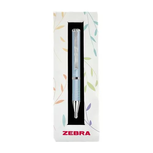 Golyóstoll, 0,24 mm, teleszkópos, babakék tolltest, ZEBRA "SL-F1", kék