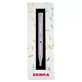  Golyóstoll, 0,24 mm, teleszkópos, levendula tolltest, ZEBRA "SL-F1", kék