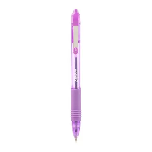Golyóstoll, 0,27 mm, nyomógombos, ZEBRA "Z-Grip Smooth", lila