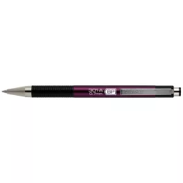   Golyóstoll, 0,24 mm, nyomógombos, mályva tolltest, ZEBRA "F-301 A", kék